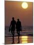 Couple Walking on Beach at Sunset, Sarasota, Florida, USA-Maresa Pryor-Mounted Photographic Print