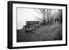 Couple Walking on Path Beside Lake-Sharon Wish-Framed Photographic Print