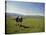 Couple Walking on the Dalesway Long Distance Footpath, Near Kettlewell, Yorkshire-Nigel Blythe-Stretched Canvas