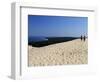 Couple Walking on the Dunes Du Pyla, Bay of Arcachon, Cote D'Argent, Aquitaine, France, Europe-Peter Richardson-Framed Photographic Print