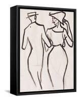 Couple Walking-Henri Gaudier-brzeska-Framed Stretched Canvas