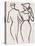 Couple Walking-Henri Gaudier-brzeska-Stretched Canvas