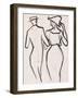 Couple Walking-Henri Gaudier-brzeska-Framed Giclee Print