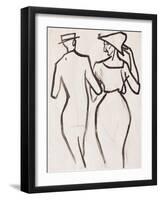 Couple Walking-Henri Gaudier-brzeska-Framed Giclee Print