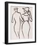 Couple Walking-Henri Gaudier-brzeska-Framed Giclee Print