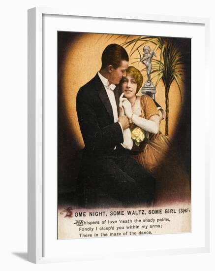 Couple Waltz 1914-null-Framed Photographic Print