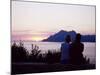 Couple Watching Sunset Near Porto, Corsica, France, Mediterranean-Yadid Levy-Mounted Photographic Print