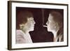 Couple with a Cigarette, 1917-French School-Framed Giclee Print