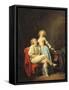 Couple with an Escaped Bird-Louis Leopold Boilly-Framed Stretched Canvas