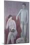 Couple with Cat-Ruth Addinall-Mounted Giclee Print