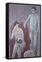 Couple with Cat-Ruth Addinall-Framed Stretched Canvas