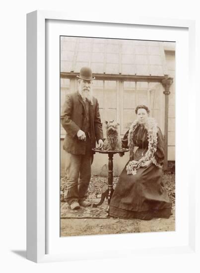 Couple with Havanese-null-Framed Photographic Print