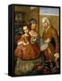 Couple with Little Girl (De Espanol y Mestiza, Castiza), Museo de America, Madrid, Spain-Miguel Cabrera-Framed Stretched Canvas