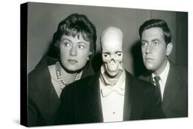 Couple with Skeleton in Suit-null-Stretched Canvas