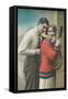 Couple with Tennis Rackets-null-Framed Stretched Canvas