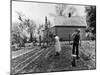 Couple Working in Garden on Farm Security Housing Project-Carl Mydans-Mounted Photographic Print
