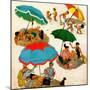 "Couples at the beach", August 2, 1952-George Hughes-Mounted Giclee Print