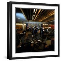 Couples Dancing Aboard the Luxury French Ocean Liner Ss France During Her Maiden Voyage-null-Framed Photographic Print