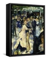 Couples Dancing, from Bal Du Moulin De La Galette, Dance at Moulin De La Galette, Paris, 1876-Pierre-Auguste Renoir-Framed Stretched Canvas