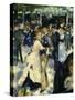 Couples Dancing, from Bal Du Moulin De La Galette, Dance at Moulin De La Galette, Paris, 1876-Pierre-Auguste Renoir-Stretched Canvas