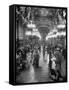 Couples Dancing in the Grand Foyer of the Paris Opera House at a Victory Ball-null-Framed Stretched Canvas