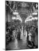 Couples Dancing in the Grand Foyer of the Paris Opera House at a Victory Ball-null-Mounted Photographic Print