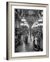 Couples Dancing in the Grand Foyer of the Paris Opera House at a Victory Ball-null-Framed Photographic Print