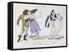 Couples Dancing the Waltz, from Le Bon Genre, c.1810-null-Framed Stretched Canvas