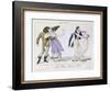 Couples Dancing the Waltz, from Le Bon Genre, c.1810-null-Framed Giclee Print