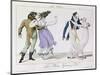 Couples Dancing the Waltz, from Le Bon Genre, c.1810-null-Mounted Giclee Print