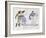 Couples Dancing the Waltz, from Le Bon Genre, c.1810-null-Framed Giclee Print