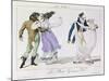 Couples Dancing the Waltz, from Le Bon Genre, c.1810-null-Mounted Giclee Print