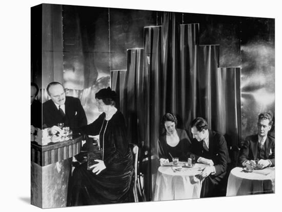 Couples Enjoying Drinks at This Smart, Modern Speakeasy Without Police Prohibition Raids-Margaret Bourke-White-Stretched Canvas