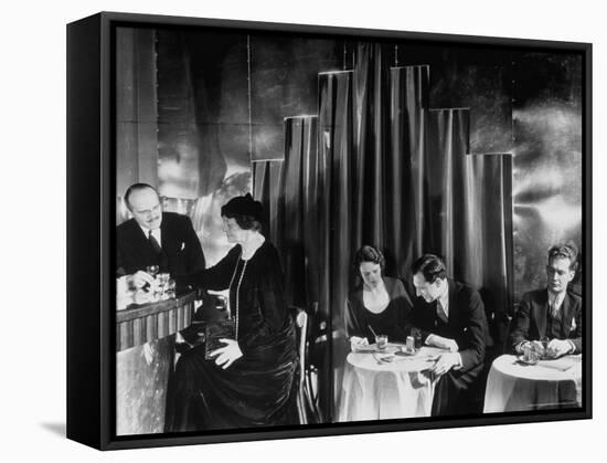 Couples Enjoying Drinks at This Smart, Modern Speakeasy Without Police Prohibition Raids-Margaret Bourke-White-Framed Stretched Canvas