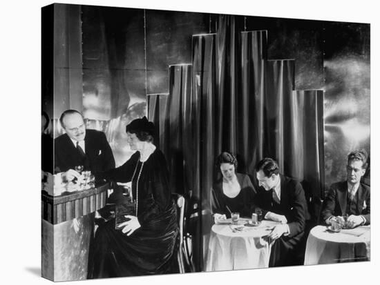 Couples Enjoying Drinks at This Smart, Modern Speakeasy Without Police Prohibition Raids-Margaret Bourke-White-Stretched Canvas