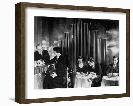 Couples Enjoying Drinks at This Smart, Modern Speakeasy Without Police Prohibition Raids-Margaret Bourke-White-Framed Photographic Print