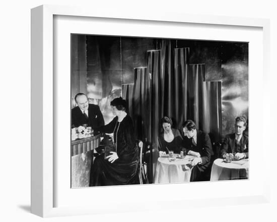 Couples Enjoying Drinks at This Smart, Modern Speakeasy Without Police Prohibition Raids-Margaret Bourke-White-Framed Photographic Print