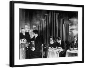 Couples Enjoying Drinks at This Smart, Modern Speakeasy Without Police Prohibition Raids-Margaret Bourke-White-Framed Photographic Print