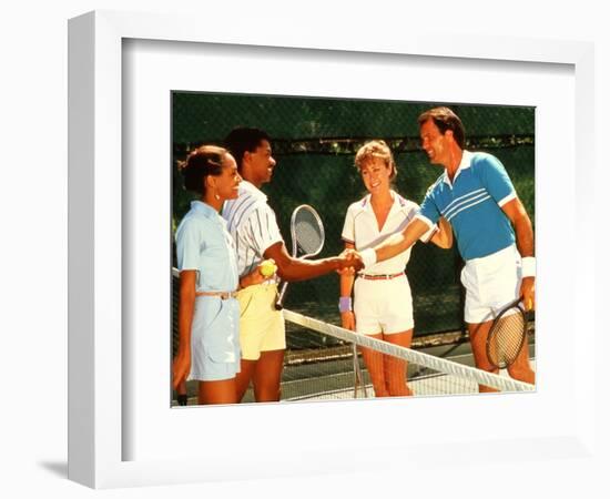 Couples Playing Tennis Together-Bill Bachmann-Framed Photographic Print