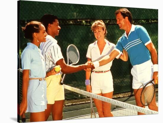 Couples Playing Tennis Together-Bill Bachmann-Stretched Canvas