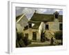 Cour d'une maison de paysans aux environs de Paris-Jean-Baptiste-Camille Corot-Framed Giclee Print