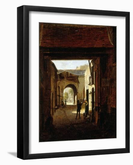 Cour d'une maison de roulage, rue Saint-Denis, dite cour Sainte-Catherine-Etienne Bouhot-Framed Giclee Print