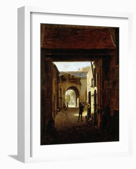 Cour d'une maison de roulage, rue Saint-Denis, dite cour Sainte-Catherine-Etienne Bouhot-Framed Giclee Print