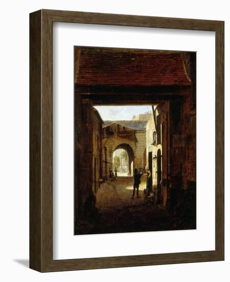 Cour d'une maison de roulage, rue Saint-Denis, dite cour Sainte-Catherine-Etienne Bouhot-Framed Giclee Print