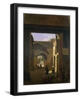 Cour d'une maison de roulage, rue Saint-Denis dite cour Sainte-Catherine-Etienne Bouhot-Framed Giclee Print