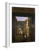 Cour d'une maison de roulage, rue Saint-Denis dite cour Sainte-Catherine-Etienne Bouhot-Framed Giclee Print