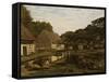 Cour de ferme en Normandie-Claude Monet-Framed Stretched Canvas