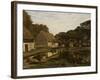 Cour de ferme en Normandie-Claude Monet-Framed Giclee Print