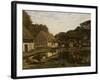 Cour de ferme en Normandie-Claude Monet-Framed Giclee Print