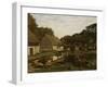 Cour de ferme en Normandie-Claude Monet-Framed Giclee Print